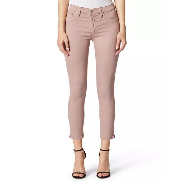 Hudson Jeans Women Nico Mid-Rise Skinny Jeans Mauve Light Pink Size 31 - Picture 1 of 4